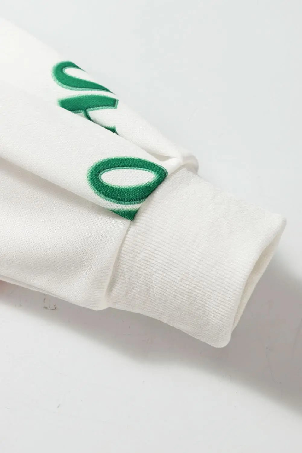 White Christmas HOHOHO Print Drop Shoulder Pullover and Casual Shorts Set - Love Salve